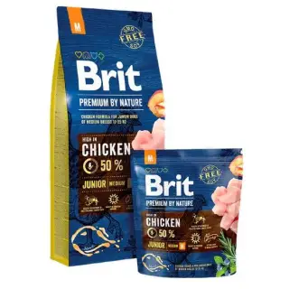 Brit Premium By Nature Junior M Medium 1kg-1398566