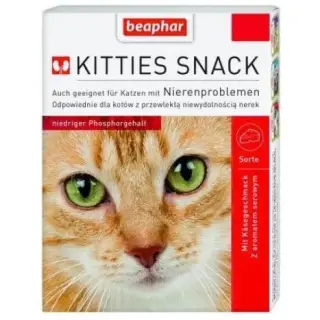 Beaphar Kitties Snack - przysmak dla kotów z wrażliwymi nerkami 75 tabl.-1404408