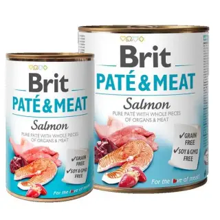 Brit Pate & Meat Dog Salmon puszka 800g-1399214