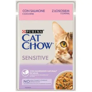 Purina Cat Chow Sensitive Łosoś saszetka 85g-1746554