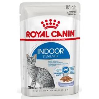 Royal Canin Indoor Sterilised Jelly karma mokra dla kotów dorosłych sterylizowanych, przebywających w domu saszetka 8