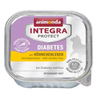 Animonda Integra Protect Diabetes dla kota - z wątróbką kurczaka tacka 100g-1400076