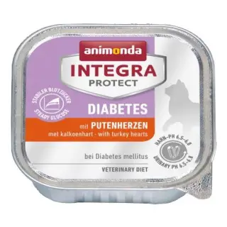 Animonda Integra Protect Diabetes dla kota - z sercami indyka tacka 100g-1431870