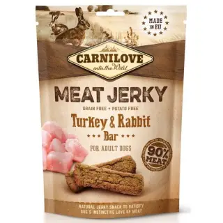 Carnilove Dog Jerky Turkey & Rabbit Bar - indyk i królik 100g-1365323