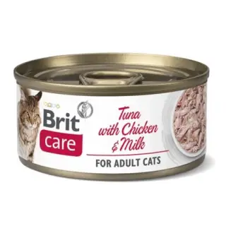 Brit Care Cat Tuna & Chicken and Milk puszka 70g-1366135