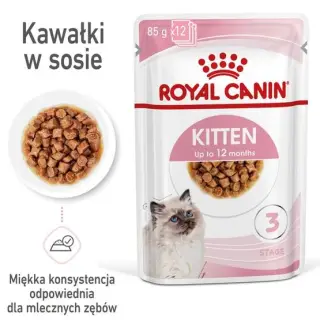 Royal Canin Feline Kitten Multipack karma mokra dla kociąt do 12 miesiąca życia saszetki 4x85g-1749142
