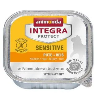 Animonda Integra Protect Sensitive dla kota - z indykiem i ryżem tacka 100g-1397731