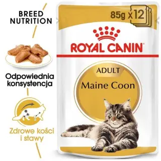 Royal Canin Maine Coon karma mokra w sosie dla kotów dorosłych rasy maine coon saszetka 85g-1434342