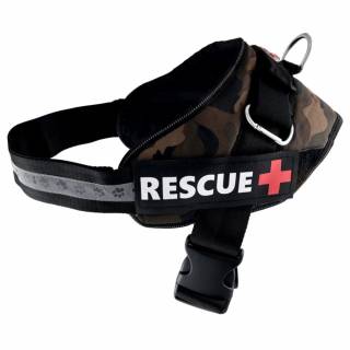 Pet Nova Rescue szelki XS 30-40cm moro - uprząż treningowa RESCUE+