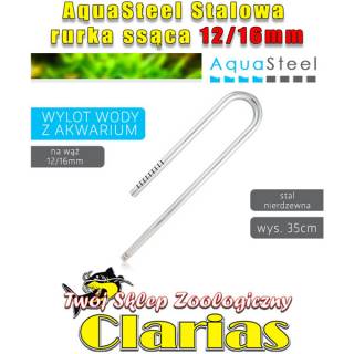 AquaSteel Stalowa rurka ssąca 12/16mm - do filtra kubełkowego