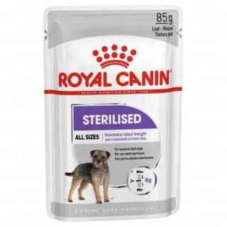 Royal Canin Sterilised karma mokra dla psów dorosłych, wszystkich ras po sterylizacji, pasztet saszetka 85g-1366952